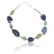 Certified Authentic Navajo .925 Sterling Silver Turquoise and LAPIS Native American Bracelet 390804327699
