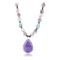 Certified Authentic Navajo .925 Sterling Silver Turquoise and PURPLE AGATE Native American Necklace 371010632545