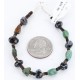 Certified Authentic Navajo .925 Sterling Silver Turquoise and Snowflake Native American Bracelet 371016782983