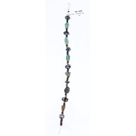 Certified Authentic Navajo .925 Sterling Silver Turquoise and Snowflake Native American Bracelet 371016782983