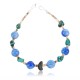 Certified Authentic Navajo .925 Sterling Silver Turquoise BLUE AGATE Native American Bracelet 371019604341