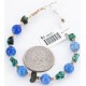 Certified Authentic Navajo .925 Sterling Silver Turquoise BLUE AGATE Native American Bracelet 371019604341