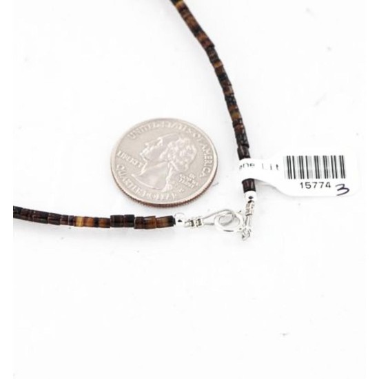 Certified Authentic Navajo .925 Sterling Silver Turquoise Bone Coral Native American Necklace 371047433915