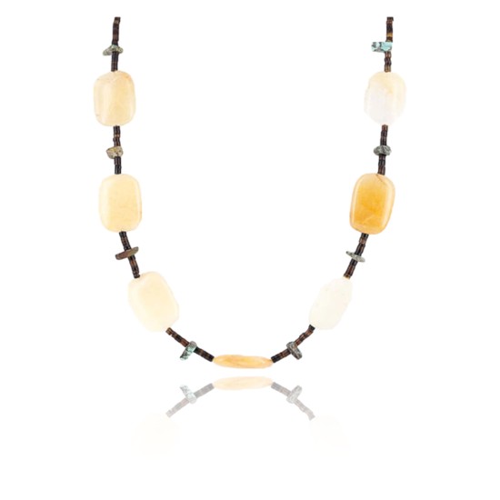 Certified Authentic Navajo .925 Sterling Silver Turquoise CARNELIAN Native American Necklace 15774