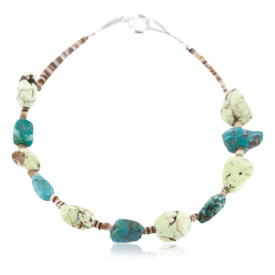 Certified Authentic Navajo .925 Sterling Silver Turquoise GASPEITE Native American Bracelet 371010613964