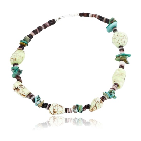 Certified Authentic Navajo .925 Sterling Silver Turquoise Gaspeite Native American Bracelet 371041717091