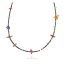 Certified Authentic Navajo .925 Sterling Silver Turquoise JASPER LAPIS Native American Necklace 371011687901
