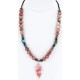 Certified Authentic Navajo .925 Sterling Silver Turquoise Jasper Native American Necklace 15891-3