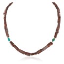 Certified Authentic Navajo .925 Sterling Silver Turquoise Jasper Native American Necklace 15995