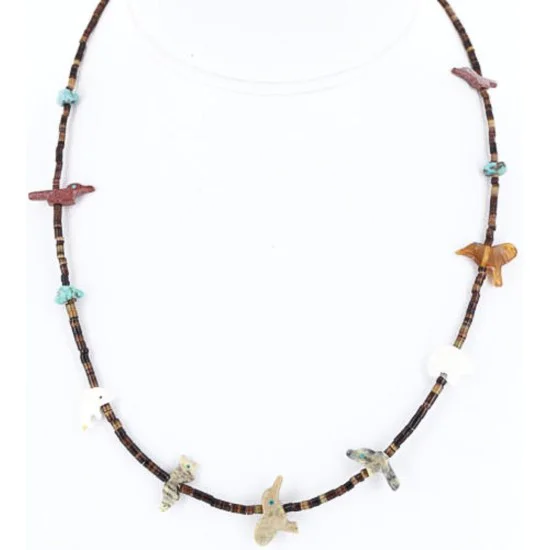 Navajo .925 Sterling Silver Turquoise Jasper Native American Necklace 390786421202 Navajo .925 Sterling Silver Turquoise Jasper Native American Necklace 390786421202