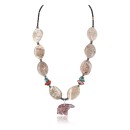 Certified Authentic Navajo .925 Sterling Silver Turquoise Jasper Native American Necklace 390797759518