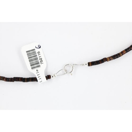 Certified Authentic Navajo .925 Sterling Silver Turquoise Jasper Native American Necklace 390797759518
