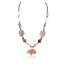 Certified Authentic Navajo .925 Sterling Silver Turquoise Jasper Native American Necklace 390801038336