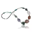 Navajo .925 Sterling Silver Turquoise Multi Color Native American Necklace 15432-23-0