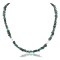 Certified Authentic Navajo .925 Sterling Silver Turquoise Native American Necklace 15955-1