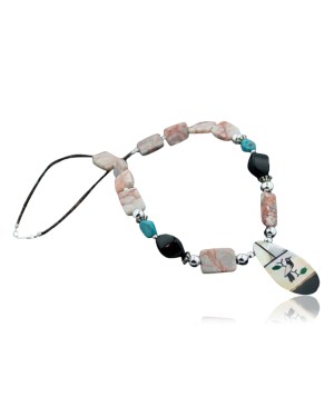 Certified Authentic Navajo .925 Sterling Silver Turquoise Native American Necklace 370874497904