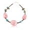 Certified Authentic Navajo .925 Sterling Silver  Turquoise PINK QUARTZ Native American Bracelet 371013326017