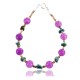 Certified Authentic Navajo .925 Sterling Silver Turquoise PURPLE AGATE Native American Bracelet 371017189228