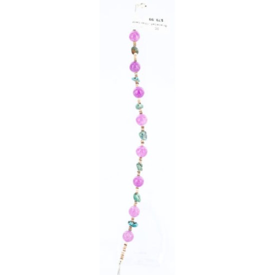 Certified Authentic Navajo .925 Sterling Silver Turquoise PURPLE AGATE Native American Bracelet 371017189228