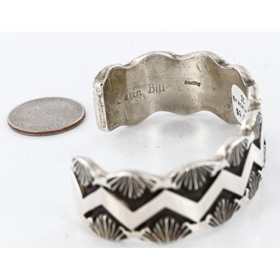 Certified Authentic Navajo .925 Sterling Silver Turquoise Signed and Darin BILL Native American Bracelet 371044720638 Certified Authentic Navajo .925 Sterling Silver Turquoise Signed and Darin BILL Native American Bracelet 371044720638