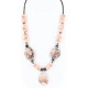 Certified Authentic Navajo .925 Sterling Silver Turquoise Spiny Oyster Jasper Native American Large Necklace 750117-1