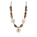 Certified Authentic Navajo .925 Sterling Silver Turquoise Tigers Eye Jasper Native American Necklace 390820777782