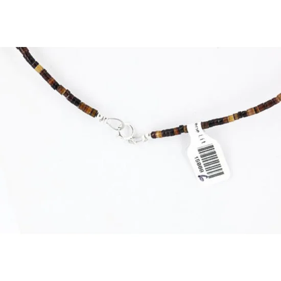 Navajo .925 Sterling Silver Turquoise Tigers Eye Jasper Native American Necklace 390820777782 Navajo .925 Sterling Silver Turquoise Tigers Eye Jasper Native American Necklace 390820777782