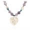 Certified Authentic Navajo .925 Sterling Silver White Howlite Agate Native American Necklace 15310-2