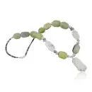Navajo .925 Sterling Silver White Howlite Agate Native American Necklace 370957086450