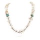 Certified Authentic Navajo .925 Sterling Silver White Howlite and Turquoise Native American Necklace 25101 Certified Authentic Navajo .925 Sterling Silver White Howlite and Turquoise Native American Necklace 25101