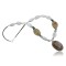 Certified Authentic Navajo .925 Sterling Silver White Howlite Jasper Native American Necklace 15409-37