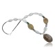 Certified Authentic Navajo .925 Sterling Silver White Howlite Jasper Native American Necklace 15409-37
