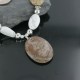 Certified Authentic Navajo .925 Sterling Silver White Howlite Jasper Native American Necklace 15409-37