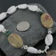 Certified Authentic Navajo .925 Sterling Silver White Howlite Jasper Native American Necklace 15409-37
