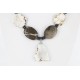 Certified Authentic Navajo .925 Sterling Silver White Howlite Jasper Native American Necklace 15762-5
