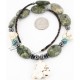 Certified Authentic Navajo .925 Sterling Silver White Howlite Jasper Native American Necklace 15888-9