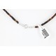 Certified Authentic Navajo .925 Sterling Silver White Howlite Jasper Native American Necklace 15888-9