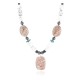 Certified Authentic Navajo .925 Sterling Silver White Howlite Jasper Native American Necklace 15897-6 Certified Authentic Navajo .925 Sterling Silver White Howlite Jasper Native American Necklace 15897-6