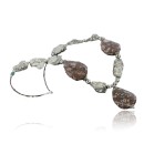 Certified Authentic Navajo .925 Sterling Silver White Howlite Jasper Native American Necklace 390712495650