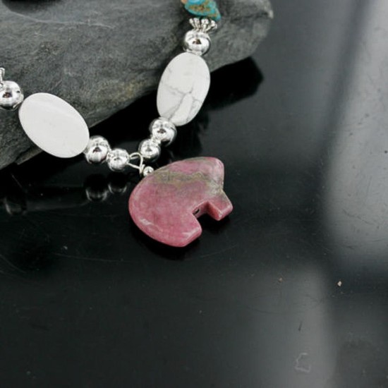 Certified Authentic Navajo .925 Sterling Silver White Howlite Jasper Native American Necklace 390728593004
