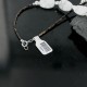Certified Authentic Navajo .925 Sterling Silver White Howlite Jasper Native American Necklace 390728593004