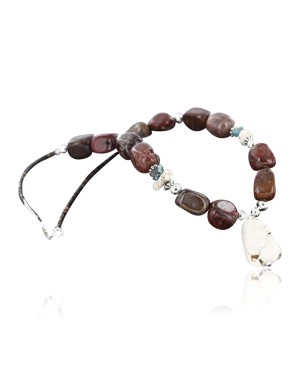 Certified Authentic Navajo .925 Sterling Silver White Howlite Jasper Native American Necklace 390741118548