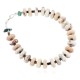 Certified Authentic Navajo .925 Sterling Silver White Howlite Native American Bracelet 12975-5 Certified Authentic Navajo .925 Sterling Silver White Howlite Native American Bracelet 12975-5