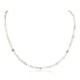 Certified Authentic Navajo .925 Sterling Silver White Howlite Native American Necklace 17020-10