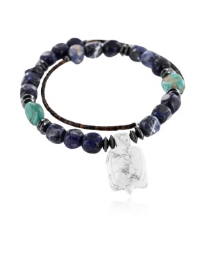 Certified Authentic Navajo .925 Sterling Silver White Howlite Native American Necklace 390774995664