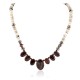 Certified Authentic Navajo .925 Sterling Silver White Howlite Red Jasper Native American Necklace 15456-37