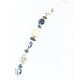 Certified Authentic Navajo .925 Sterling Silver White Howlite Turquoise Lapis Native American Bracelet 390760766394