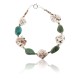 Certified Authentic Navajo .925 Sterling Silver White Howlite Turquoise Native American Bracelet 390769058673