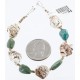 Certified Authentic Navajo .925 Sterling Silver White Howlite Turquoise Native American Bracelet 390769058673