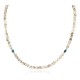 Certified Authentic Navajo .925 Sterling Silver WHITE Turquoise Native American Necklace 16044